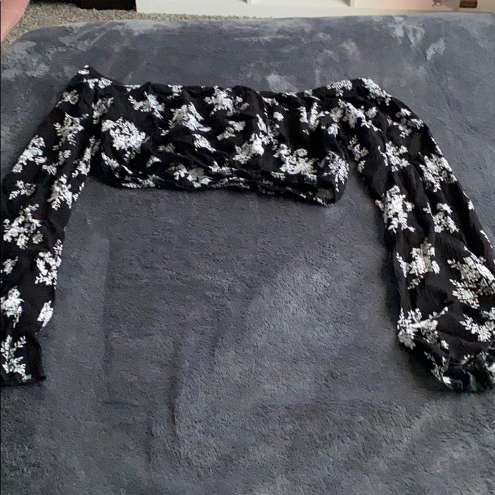 Flower crop top
